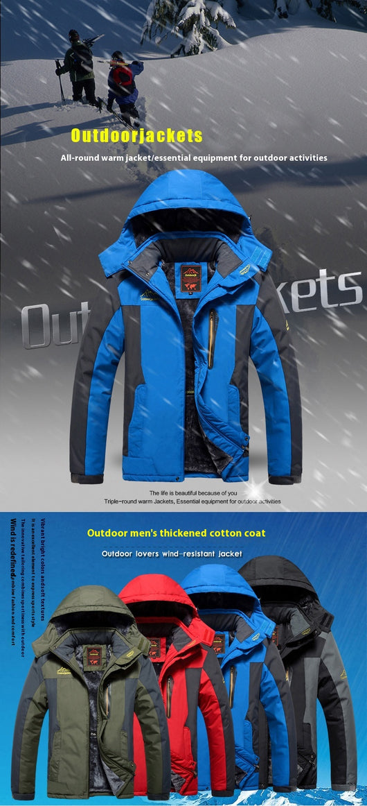 Chaqueta Táctica de Invierno para Hombre Tallas Grandes con Forro Polar - Image 7