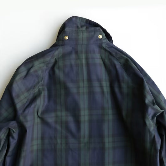 Abrigo Retro Cuadrille Verde Estilo Japonés con Cuello Vuelto en Pana - Image 5