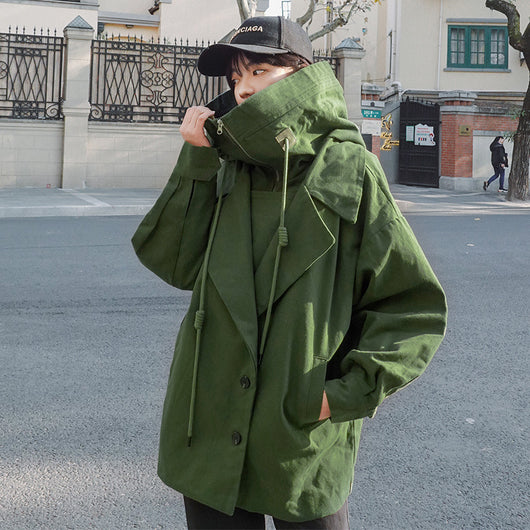 Chaqueta Militar WWII con Capucha en Lona Resistente - Image 7