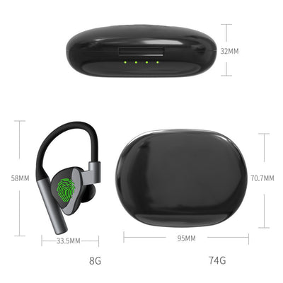 Auriculares Bluetooth Deportivos con Gancho Auricular y Bajos Potentes - Image 2