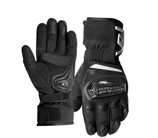 Guantes de Motociclismo en Cuero Genuino con Protección de Fibra de Carbono - Image 6