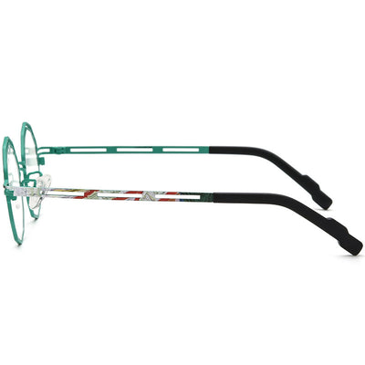 Armazón de Gafas Multimaterial Ultraligero en Titanio Puro para Miopía - Image 3