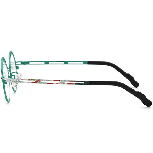 Armazón de Gafas Multimaterial Ultraligero en Titanio Puro para Miopía - Image 3