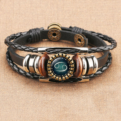 Pulsera de Cuero con Gema del Zodiaco - Image 13