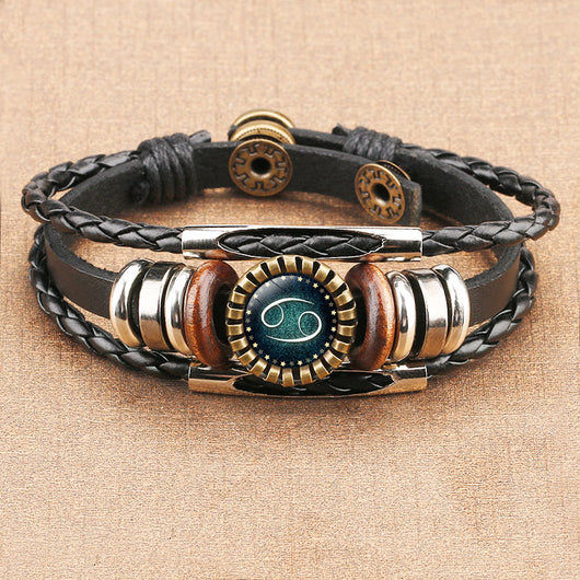 Pulsera de Cuero con Gema del Zodiaco - Image 13
