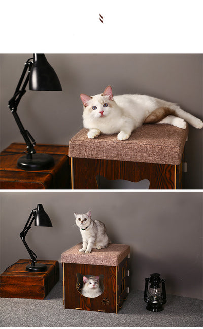 Cama Multifuncional para Gatos Adultos con Rascador Integrado y Nido Desmontable - Image 10