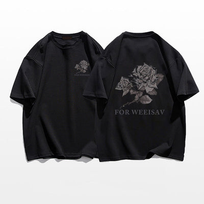 Playera Estampada con Rosas para Hombre - Image 7