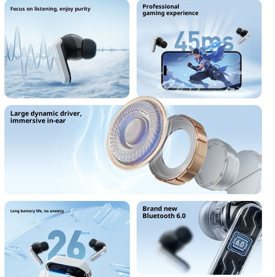 Auriculares Bluetooth con Cancelación de Ruido e Inteligencia Adaptativa para Juegos - Image 12