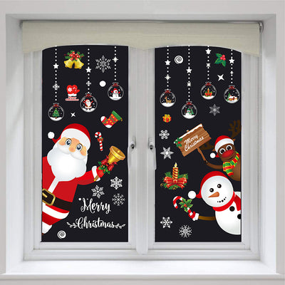 Pegatinas Navideñas Estáticas para Ventana - Copos de Nieve Decorativos - Image 28