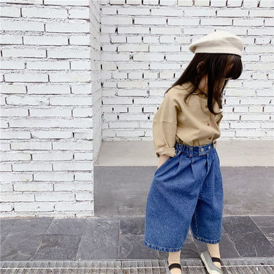 Blusa Infantil Estilo Coreano con Bordados para Otoño - Image 3