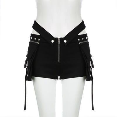 Shorts Casuales para Mujer con Diseño de Costura V y Cintura Ajustable - Estilo Hot Girl - Image 6