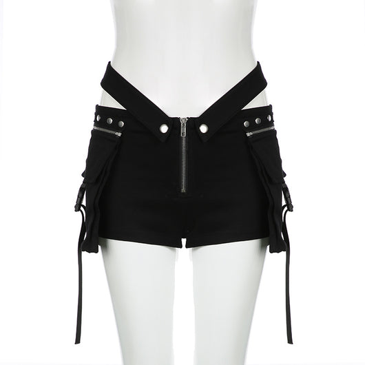 Shorts Casuales para Mujer con Diseño de Costura V y Cintura Ajustable - Estilo Hot Girl - Image 6