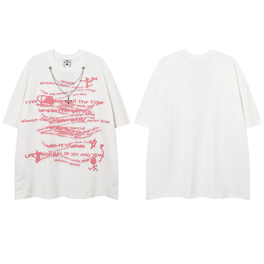 Playera Unisex con Letra Personalizada de Manga Corta - Image 4