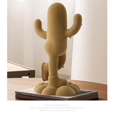 Adorno Decorativo Cactus Humanizado con Textura Suave - Image 13