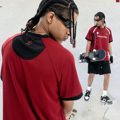 Camiseta de Hockey Secado Rápido con Diseño Patchwork - Image 3
