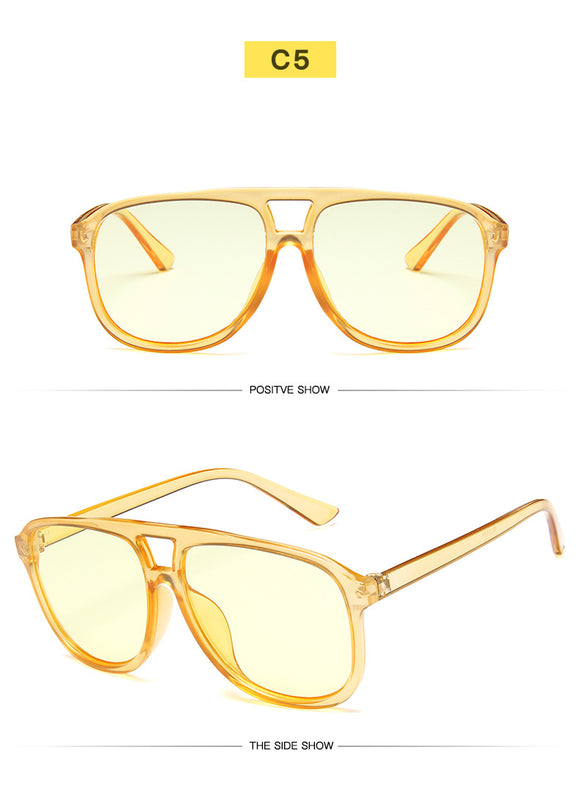 Gafas de Sol Oversized Doble Lente para Hombre