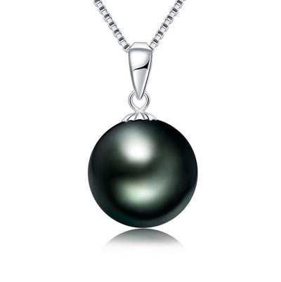 Collar de Perlas Negras Tahitianas 9-10mm Estilo Europeo Americano - Image 9