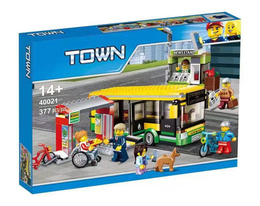 Set de Bloques Constructores Estación de Autobús - Serie Ciudad - Image 2