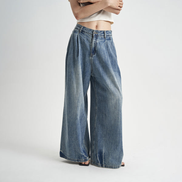 Jeans Sueltos Desteñidos para Otoño - Estilo Casual Moderno