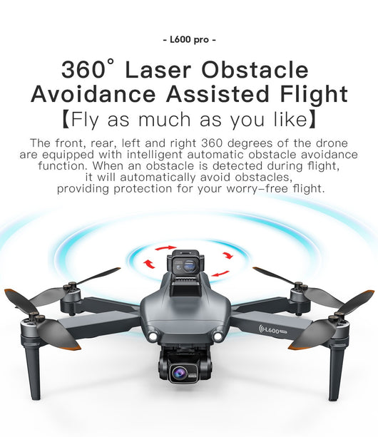 Dron L600PRO con Control Remoto Plegable y Pantalla Transparente - Image 37