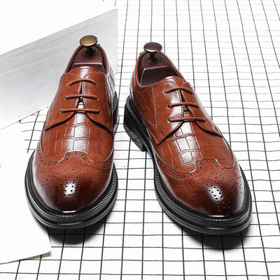 Zapatos de Cuero para Hombre con Punta Afilada y Caña Media - Image 11