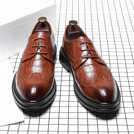 Zapatos de Cuero para Hombre con Punta Afilada y Caña Media - Image 11