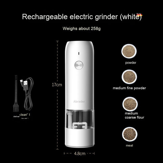 Molinillo Eléctrico Recargable de Sal y Pimienta con Luz LED y Ajuste de Grosor - Image 6