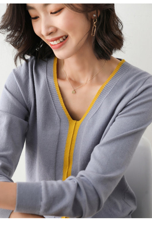 Blusa Térmica de Punto con Combinación de Colores - Image 5