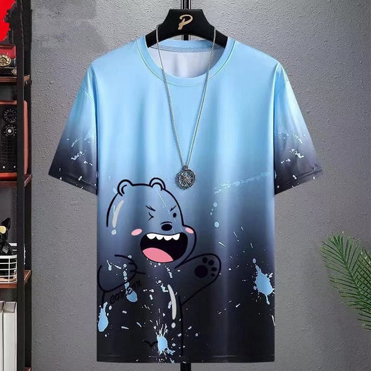 Camiseta Casual Versátil con Gradiente y Manga Media - Image 9