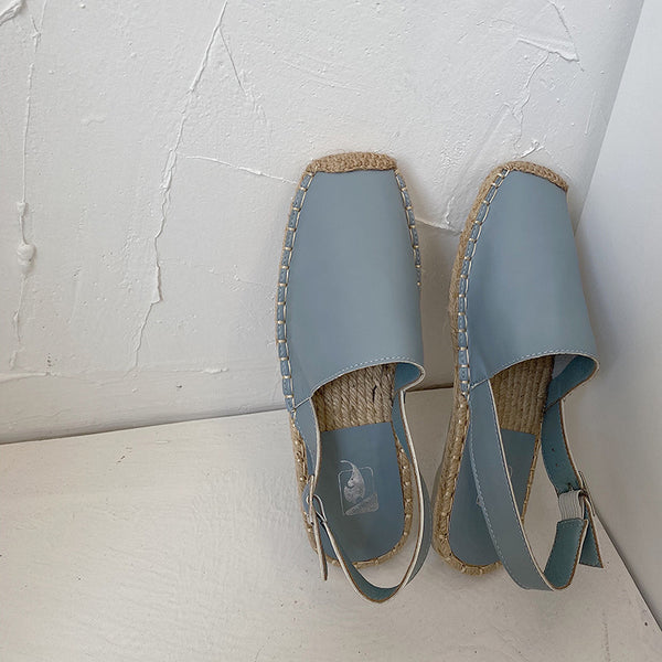 Sandalias Baotou Retro de Cuero Suave para Mujer - Zapatos Cómodos Estilo Pescador