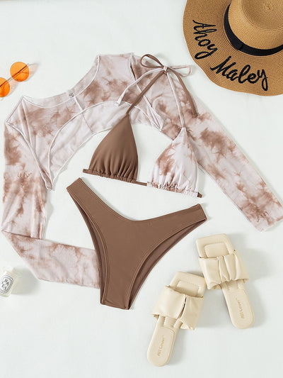 Bikini Tripartita con Encaje y Cordones - Traje de Baño Europeo Moderno - Image 22
