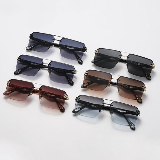 Gafas de Sol sin Marco con Puente Doble