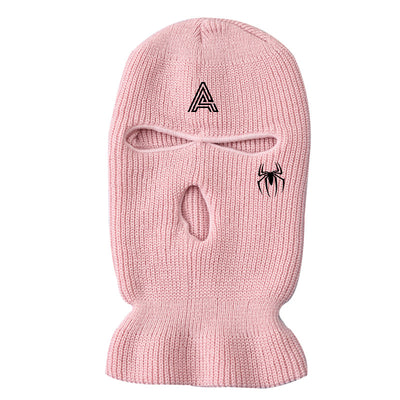 Gorro Tejido Cálido con Bordado de Araña y Tres Agujeros - Image 16