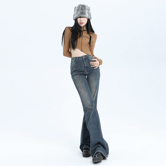 Jeans Skinny Retro Vintage Lavados para Mujer - Image 8