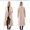 Chaqueta Cardigan Larga Irregular con Efecto Explosivo