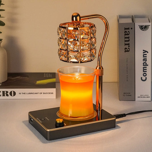 Lámpara de Aromaterapia Estilo Coreano con Difusor de Cera Ajustable