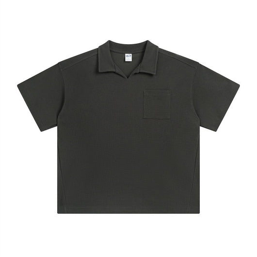 Camisa Casual Americana de Solapa y Manga Corta - Image 9