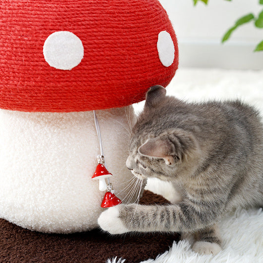 Árbol Rascador para Gatos en Forma de Hongo Rojo - Image 6