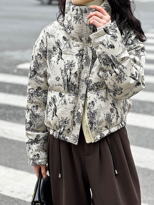 Abrigo Acolchado Suelto de Algodón para Mujer - Estilo Casual - Image 14