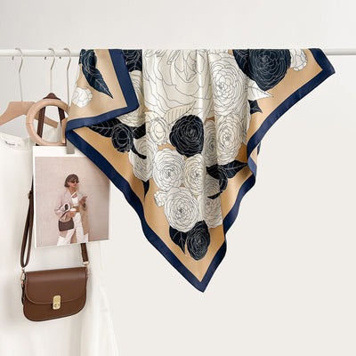 Pañuelo Floral Coreano Premium con Estampado Artesanal - Image 6