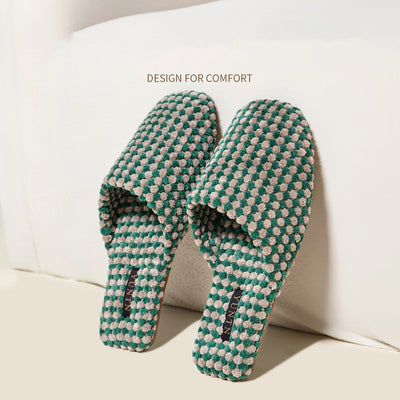 Pantuflas de Pareja en Ante Cálido - Comodidad de Algodón para Toda la Familia - Image 2