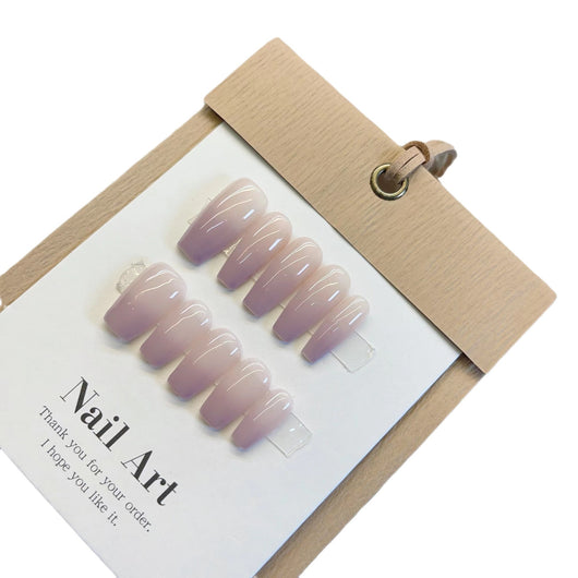 Pegatinas de Uñas Degradado Taro - Acabado Profesional Hecho a Mano - Image 3