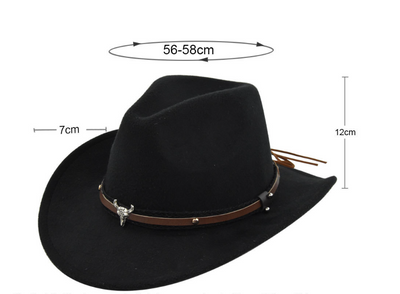 Sombrero Vaquero Western Cornice Estilo Cowboy - Image 13