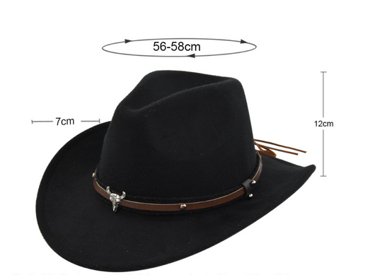 Sombrero Vaquero Western Cornice Estilo Cowboy - Image 13