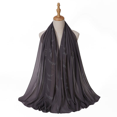 Pañuelo Elegante con Strass Cerrado para Mujer - Accesorio de Moda Versátil - Image 3