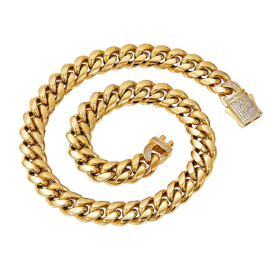 Cadena Cubana para Hombre en Acero Inoxidable - Image 5