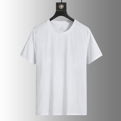 Camisa de Verano Hombre Tela Ice-silk Transpirable Manga Corta - Image 7