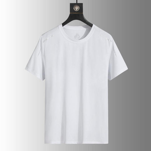 Camisa de Verano Hombre Tela Ice-silk Transpirable Manga Corta - Image 7