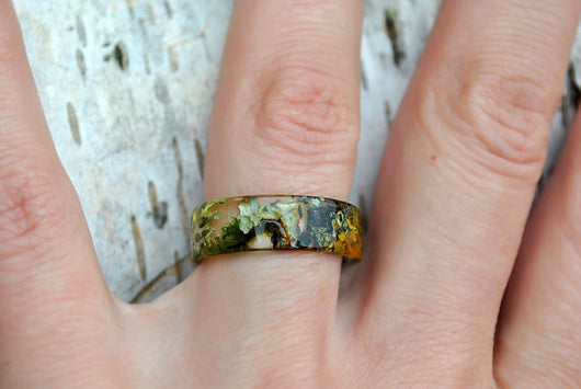 Anillo de Resina con Facetas Artesanal - Diseño Único y Personalizado - Image 9