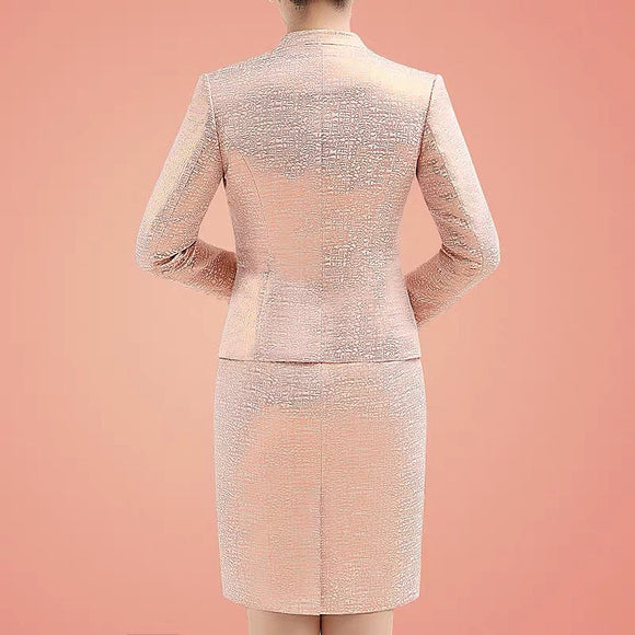Traje de Madre Elegante en Color Sólido para Bodas